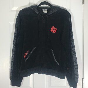 EUC Joe Boxer Velour Women's Zip-Up Hoodie